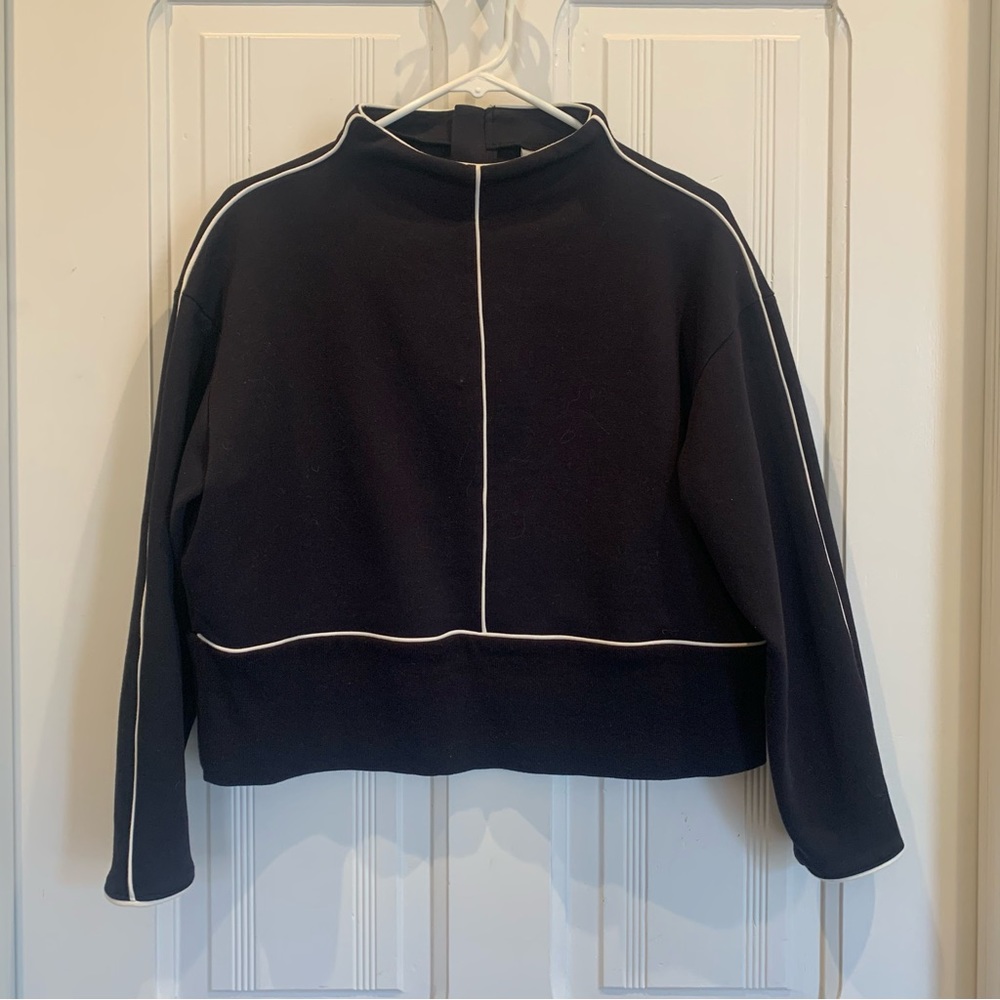 Victor Glemaud x Target Black pullover with white piping